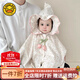 G.DUCKKIDS小黃鴨童裝嬰兒防風(fēng)斗篷春秋裝寶寶披風(fēng)披肩幼兒外出衣服連帽外套 粉色 均碼 （適合1-18個(gè)月）