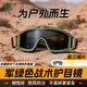 5325戰術(shù)護目鏡 蝗蟲(chóng)鏡防風(fēng)防沙眼鏡CS裝備RK2注塑軍綠色套裝配三鏡片