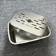 恩壽溯茶盤(pán)茶具不銹鋼便攜戶(hù)外儲水瀝水鏤空家用長(cháng)方形辦公簡(jiǎn)約單人托盤(pán) 戶(hù)外便攜式茶盤(pán) 【雙層】設計 本色茶盤(pán)【雙層】鏤空設計