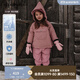 Teenie Weenie Kids小熊童裝秋季男女寶刺繡連帽三防羽絨服羽絨褲 粉色 100 cm