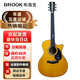 BROOK 布洛克布魯克v12吉他單板民謠吉他面單木吉他初學(xué)者樂(lè )器 40英寸復古色缺角V12G-ACM
