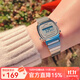 卡西歐（CASIO）手表 小春同款 情侶經(jīng)典復古小方塊 時(shí)尚學(xué)生表小金表 LA670WA-7D 女款