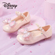 迪士尼（Disney）童鞋女童皮鞋春秋表演鞋學(xué)生鞋時(shí)尚單鞋兒童公主鞋 淡粉 28