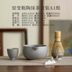 日式窯變粗陶抹茶套裝打抹茶工具茶筅立抹茶刷百本立抹茶碗茶百戲 窯變粗陶抹茶套裝A1組