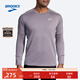 布魯克斯（BROOKS）男上衣跑步服運動(dòng)衣服環(huán)保長(cháng)袖圓領(lǐng)套頭皮膚衣 藕色 M /175/104A
