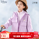 迪士尼女孩外套兩件套加絨秋冬女童兒童杜邦三防寶寶戶(hù)外裝防風(fēng) 香芋紫 色 160