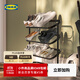 宜家（IKEA）ALGANAS艾佳奈斯鞋架簡(jiǎn)易門(mén)口家用多層室內鞋架子 鞋架黑色