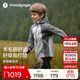 moodytiger兒童連帽暖皮衣拒水保暖25年秋季新品男童外套透氣柔軟女童運動(dòng)衣