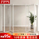 森潮廚房折疊門(mén)吊軌衛生間無(wú)地軌玻璃門(mén)移門(mén)陽(yáng)臺客廳鈦鎂鋁合金隔斷門(mén) 1635邊框折疊門(mén)/㎡