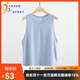 COZOK瑜伽服背心女寬松網(wǎng)紗外搭運動(dòng)健身上衣T恤速干無(wú)袖罩衫夏薄款 淡藍色 XL [125-140斤]