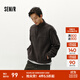 森馬（Semir）衛衣男搖粒絨冬季半開(kāi)襟繡花情侶裝時(shí)尚百搭立領(lǐng)上衣中性休閑 深灰20947 M