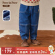 PawinPaw卡通小熊童裝25年秋冬新款男寶寶休閑牛仔褲寬松舒適 Indigo牛仔藍色/55 120