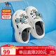 駱駝（CAMEL）洞洞鞋女時(shí)髦DIY原創(chuàng  )鞋花松糕厚底涼拖鞋 L24M071642 白色 40/41 