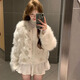妙奕嘉小香風(fēng)外套女秋冬白色毛衣針織開(kāi)衫女裝新款洋氣高級感上衣小個(gè)子 小香風(fēng)白色珍珠仿水貂絨開(kāi)衫外套 均碼 【建議115斤內】