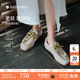 natursun奚夢(mèng)瑤同款袋鼠鞋女2025春季新款牛津鞋休閑老錢(qián)風(fēng)樂(lè )福鞋單鞋 灰色 36