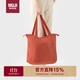 無(wú)印良品（MUJI）再生錦綸 可折疊行李包 1個(gè) 縱型橙色