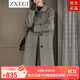 ZXEGI高端早秋女裝外套2025年新款毛呢大衣女中長(cháng)款韓版顯瘦零羊絨100% 奶燕麥 L