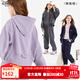 迪士尼女童休閑套裝秋冬裝兒童運動(dòng)服大童衛衣衛褲青少年加絨加厚 香芋紫 160 cm