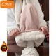 棉致加厚羊羔絨兩穿棉褲女秋冬季新款保暖防風(fēng)寬松顯瘦直筒闊腿休閑褲 627粉色常規款【羊羔絨高品質(zhì)】 L 100-120斤