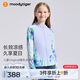 moodytiger兒童冰皮衣夏季男童防曬服涼感透氣薄款女童防曬衣撞色防蚊皮膚衣