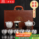 講茗堂999鎏純銀功夫茶具套裝送禮物品高檔領(lǐng)導長(cháng)輩退休喬遷退休中秋節 百福銀套裝-次日達 10頭