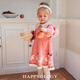 happyology英國兒童秋冬裝新款裙子女童童裝小兔子提花毛衣連衣裙
