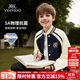 英氏（YEEHOO）男童外套兒童棒球服中大童裝學(xué)院休閑百搭時(shí)尚秋裝 藍色 170