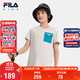FILA斐樂(lè )童裝兒童短袖T恤2025年夏季男女中大童套頭休閑上衣