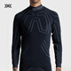 XBIONIC熱循環(huán)HEATLOOP男立領(lǐng)長(cháng)袖上衣長(cháng)褲保暖運動(dòng)內衣吸濕排汗秋冬新品 極限黑 上衣 L