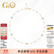 GiO珠寶 滿(mǎn)天星Akoya海水珍珠項鏈18K金年輕款鎖骨鏈送女友 大小珠款18K金Akoya珍珠4.5-5+7-7.5mm