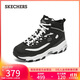 斯凱奇（Skechers）秋冬高幫鞋女厚底松糕保暖舒適百搭167569 BBK全黑色 40 