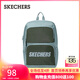 斯凱奇（Skechers）雙肩包男女同款學(xué)生經(jīng)典紅色書(shū)包時(shí)尚大容量休閑運動(dòng)旅行通勤背包 文藝綠/03WV