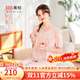 美標2025新款純棉睡衣套裝女夏雙層棉紗可外穿甜美花邊涼感全棉家居服 干枯玫瑰 M （160/84A）