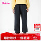 笛莎（DEESHA）童裝女童加絨褲子2025秋冬款女孩保暖甜美基礎百搭休閑束腳褲