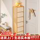 木匠印記實(shí)木生態(tài)板鞋柜簡(jiǎn)約靠墻鞋架小戶(hù)型窄款儲物柜防塵鞋盒省空間鞋柜 【實(shí)木板十一層】松木色182cm