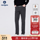 Navigare意大利小帆船男士休閑褲秋冬款磨毛保暖長(cháng)褲抗菌通勤男裝直筒褲 暗巖灰 碼 32