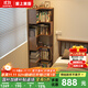 愛(ài)上黃昏實(shí)木轉角書(shū)架落地立式置物架客廳角書(shū)柜收納架 實(shí)木書(shū)架-胡桃色-40CM 包安裝