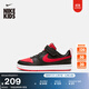 耐克酷菠蘿幼童平底運動(dòng)鞋魔術(shù)貼冬男女童板鞋NIKE COURT BQ5451 007黑/大學(xué)紅/白色 31