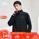 鴻星爾克開(kāi)衫衛衣外套男秋季男士翻領(lǐng)運動(dòng)夾克跑步上衣防風(fēng)設計松緊下擺