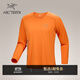 ARC'TERYX始祖鳥(niǎo) NORVAN DOWNWORD LOGO LS 透氣 男子 速干長(cháng)袖T恤 Verve/躍動(dòng)橙 L