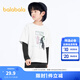 巴拉巴拉兒童童裝男童T恤長(cháng)袖秋季中大童潮【門(mén)店發(fā)貨】 漂白10002 165 cm