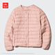 優(yōu)衣庫女裝高級輕型羽絨便攜式茄克/輕暖便攜469874 11 粉紅色 S