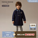 Teenie Weenie  Kids小熊童裝秋冬季款男女寶寶學(xué)院風(fēng)翻領(lǐng)毛呢大衣 藏青色 120 cm