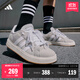 adidas「面包鞋」GRAND COURT BASE 00s休閑低幫板鞋男女阿迪達斯 淺灰/白色/樹(shù)脂黃   41