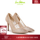 SAM EDELMAN山姆愛(ài)德曼高跟單鞋秋燙鉆婚鞋優(yōu)雅仙女風(fēng)宴會(huì )鞋子HAZEL MESH 復古粉/淺棕色 39 /美碼 8M