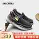 斯凱奇（Skechers）夏季透氣帆布鞋男美式軟底商務(wù)休閑鞋復古健步運動(dòng)鞋一腳蹬懶人鞋 465-NVY海軍藍色 41 (260mm)