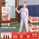 NIKE 耐克女童連帽加絨衛衣+長(cháng)褲2件套2025冬季花朵印花兒童保暖套裝