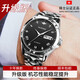 歐品客名牌勞力瑞士男士手表全自動(dòng)機械表2026新款超薄時(shí)尚防水夜光男表 升級版-本色黑面