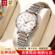 流浪琴撫時(shí)尚女士手表機械表超薄夜光輕奢韓版腕表簡(jiǎn)約潮流女表韓版 玫金白面