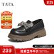 他她（TATA）女鞋2025年秋時(shí)尚休閑鞋女蝴蝶結樂(lè )福鞋新款鞋子CG501CA5 黑色 38